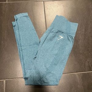 Gym Shark Women’s Medium Vital Seamless Baby Blue/Teal Leggings -Free Shipping!